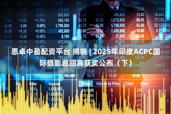 恩卓中盈配资平台 揭晓 | 2025年印度ACPC国际摄影巡回赛获奖公布（下）